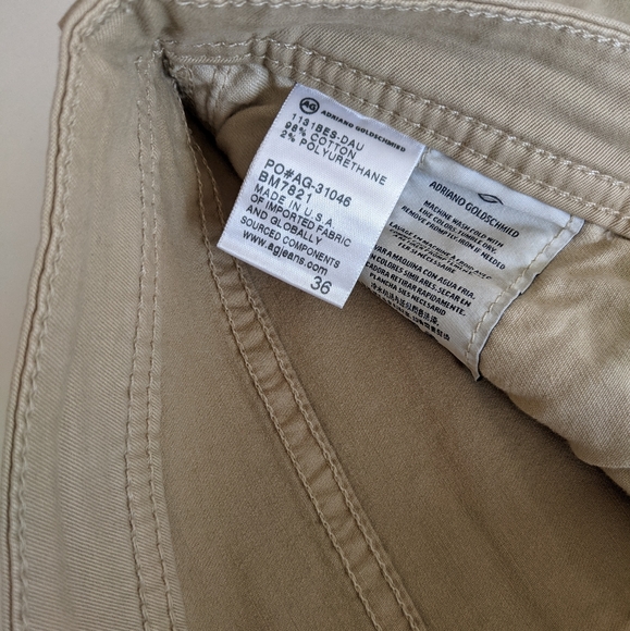 AG ADRIANO GOLDSCHMIED THE MATCHBOX Slim Straight, Beige, 36 - Picture 9 of 9